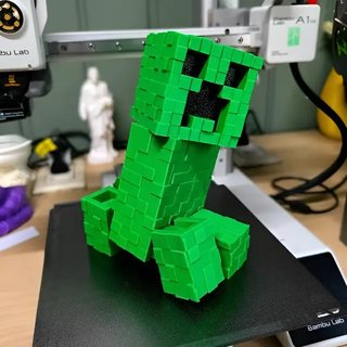 3D printed Minecraft creeper