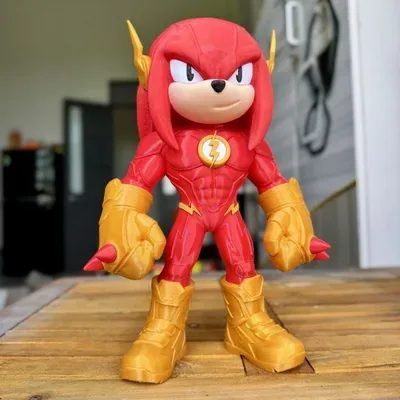 3D printed action figure of a comic hero