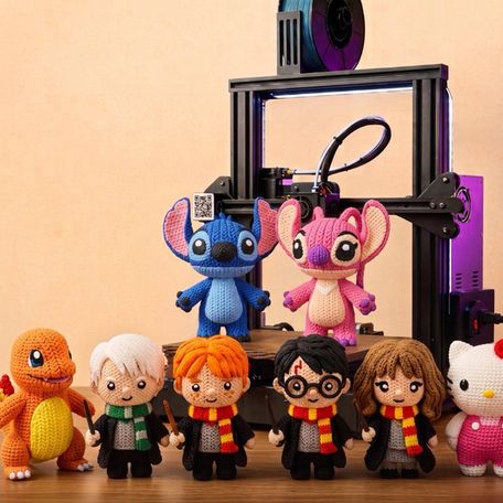 3D printed crochet-style models