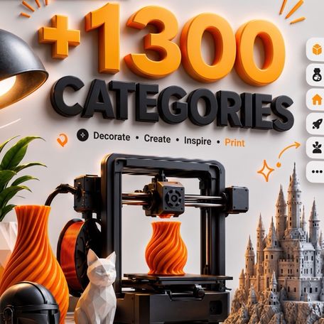 More than 1,300 categories of 3D models