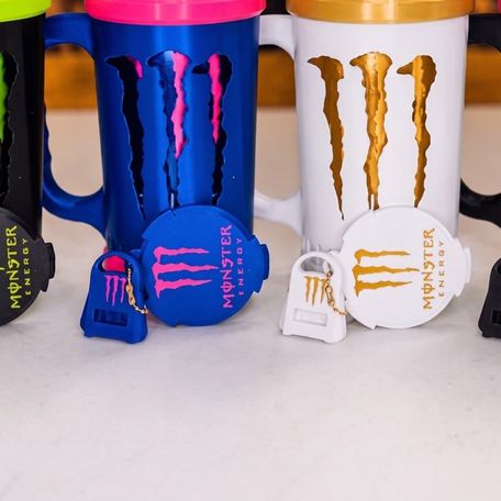 3D printed mugs and can holders