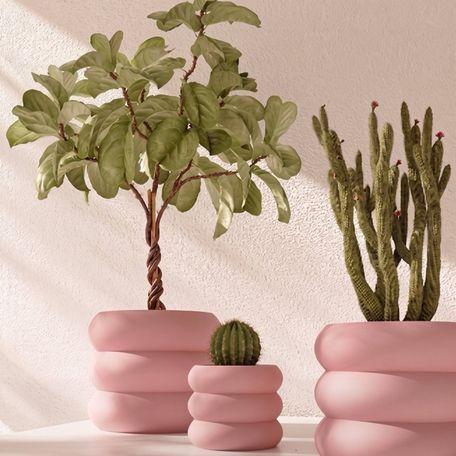 3D printed decorative planters and pots