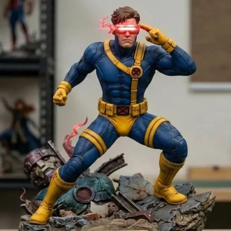 Detailed 3D printed collector statue on a base